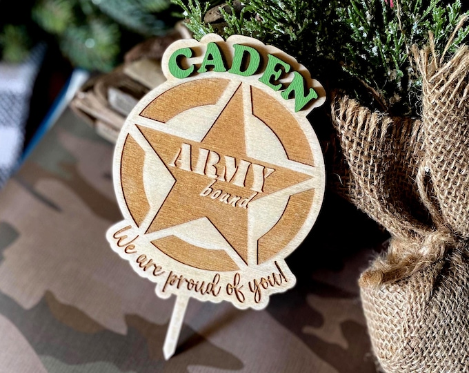 Military Cake Topper