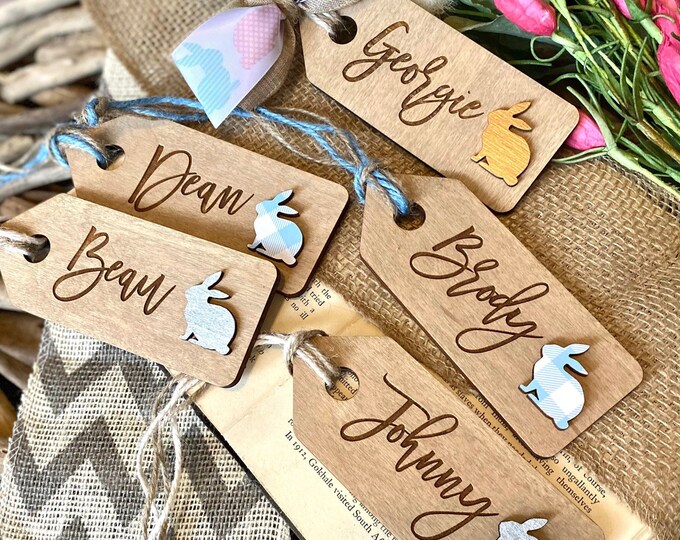 Engraved Easter Basket Tag