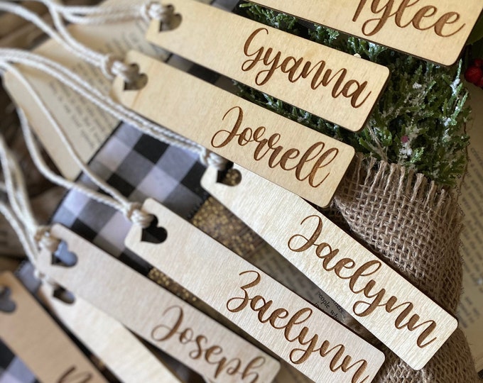 Personalized Bookmark + Gift Tag + Favor