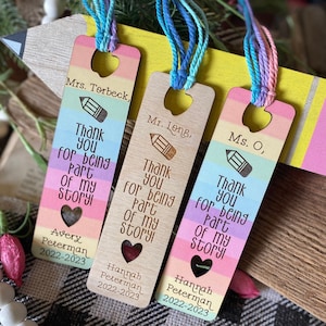 Teacher Gift, Gift for Teachers, Personalized Bookmark, Thank You Bookmark, Teacher Appreciation, Teacher Bookmark, Personalized Teacher