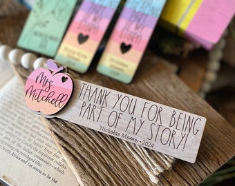 Personalized Teacher Bookmark Gift