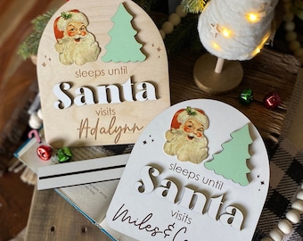 Christmas Countdown, Santa Countdown Sign, Days Until Christmas, Christmas Keepsake, Personalized Santa Sign, Elf Prop