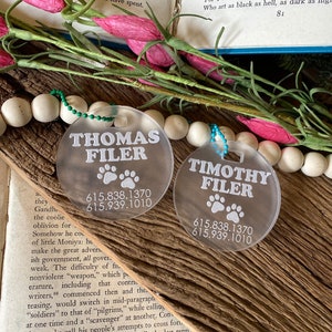 Pet Carrier Name Tag, Pet Name Tag, Pet ID Tag, Personalized Cat Tag, Cat ID Tag, Dog ID Tag, Dog Name Tag