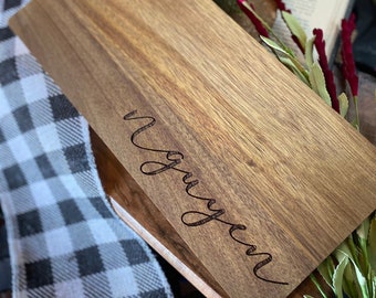Engraved Wood Charcuterie Board