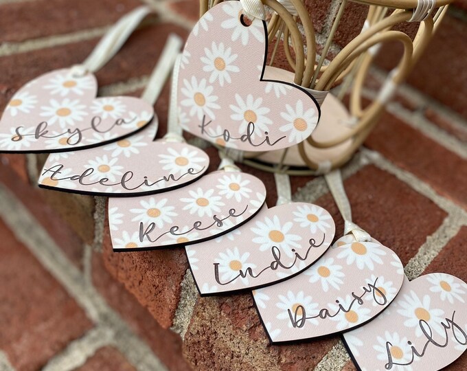 Engraved Valentine + Easter + Gift Basket Name Tag