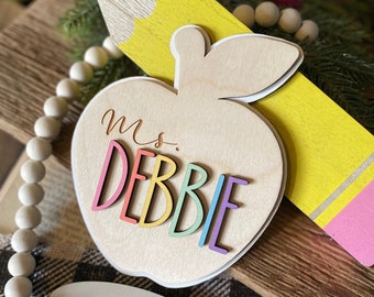 Teacher Name Desk Sign