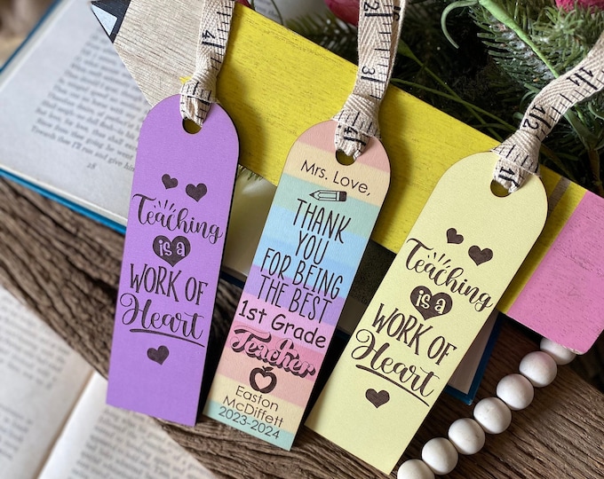 Teacher Bookmark + Teacher Appreciation Gift