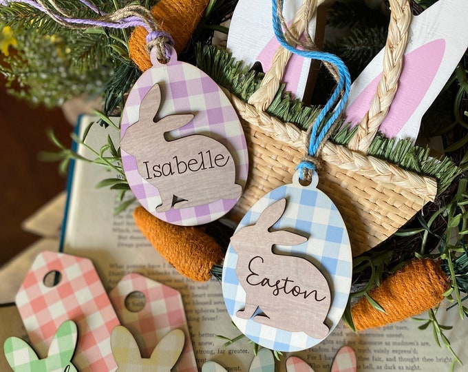 Engraved Easter Basket Tag