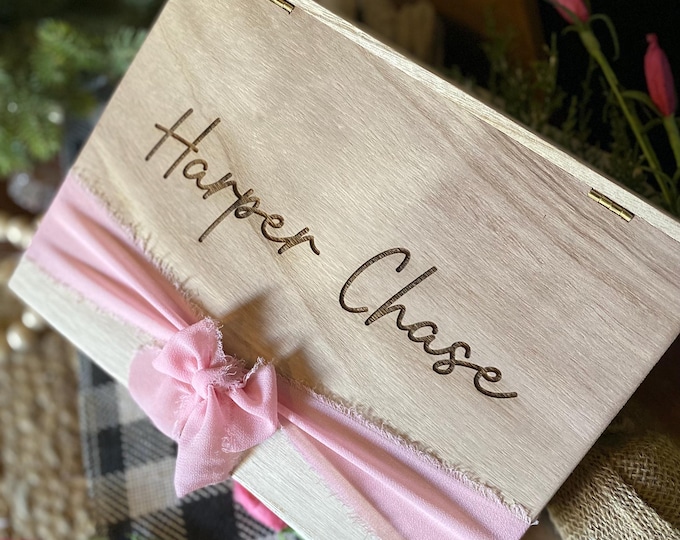 Engraved Wooden Box