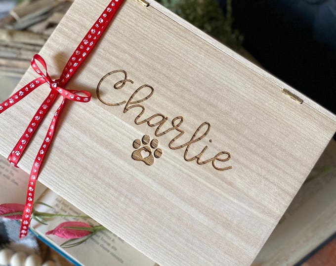 Pet Keepsake Wood Box
