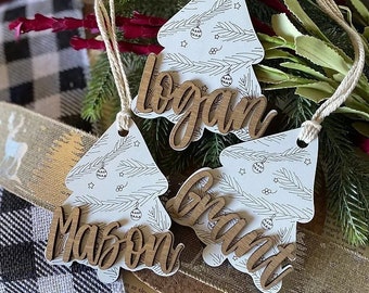 Christmas Tree Ornament + Stocking Tag