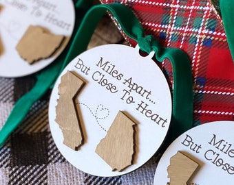 Miles Apart Family + Friend Ornament