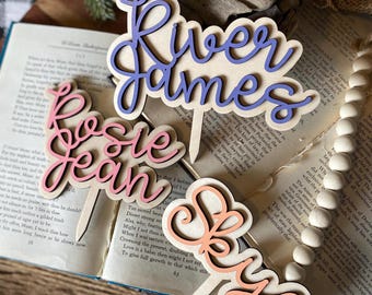 3D Name Cake Topper