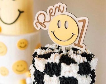 Smiley Face Cake Topper