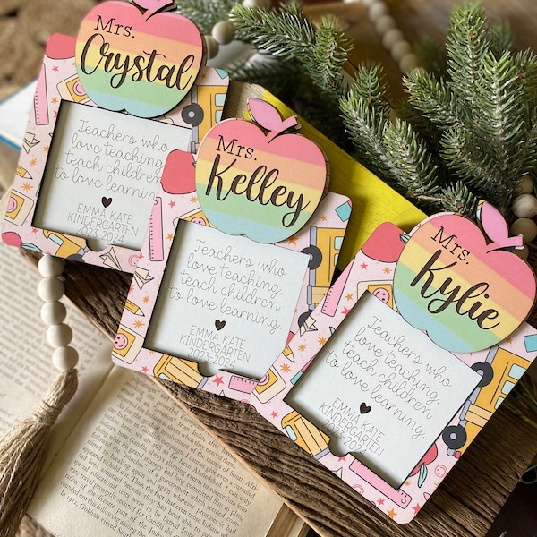 Soporte para notas adhesivas para profesores, regalo personalizado para profesores, regalo para profesores, decoración de escritorio, regalo de Navidad para profesores, regalo de agradecimiento para profesores