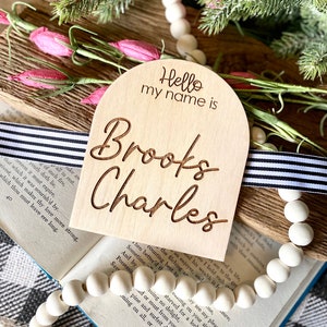Birth Name Sign, Baby Name Sign, Name Announcement, Hello My Name Is Sign, Fresh 48 Sign, Name Announcement Sign, Birth Announcement