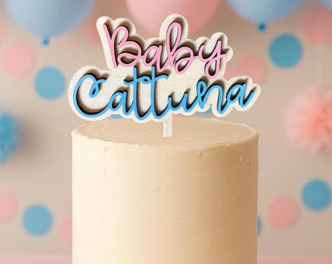 Gender Reveal Cake Topper
