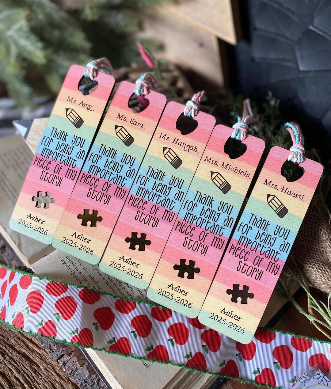 Autism Teacher Gift, Autism Bookmark, Gift for Teacher, Teacher Gift ...