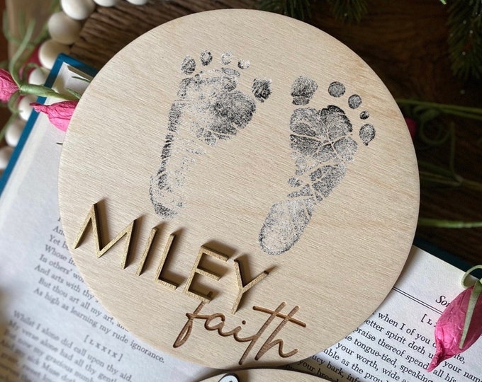 Newborn Footprint Sign