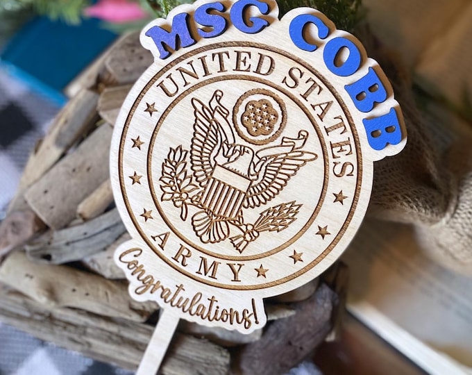 Military Cake Topper