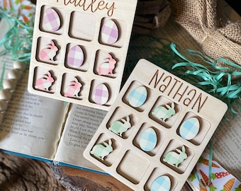 Personalized Easter Tic Tac Toe