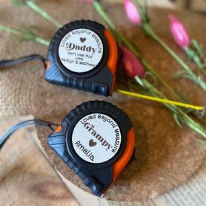 Cinta métrica para el día del padre, regalo para el día del padre, regalo para papá, regalo para papá primerizo, regalo para él, regalo para abuelo, personalizado, grabado con láser