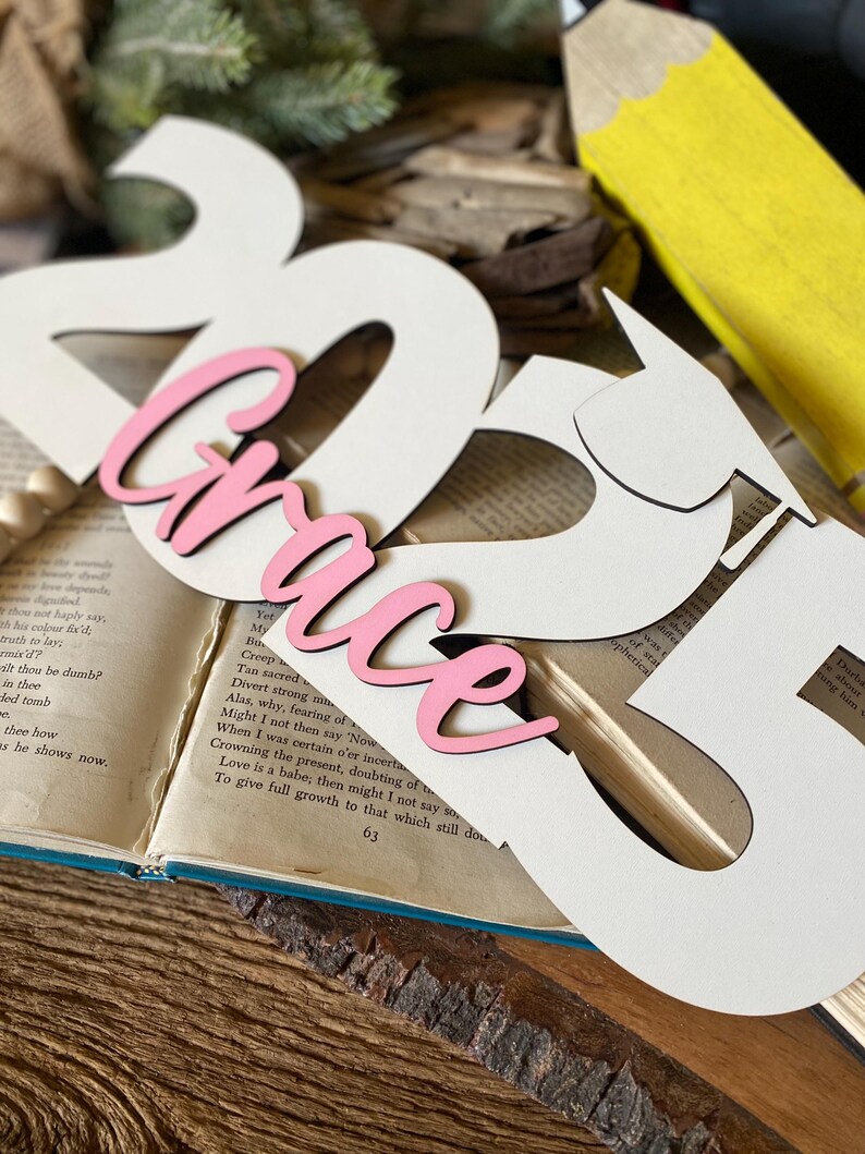2025 Grad Sign, Graduation Gifts For Her Grad Name Sign 2025 2026 Graduation Decorations Custom Kid Name Sign For Graduation Gift For Him