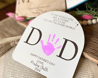 Fathers Day DIY Handprint Sign