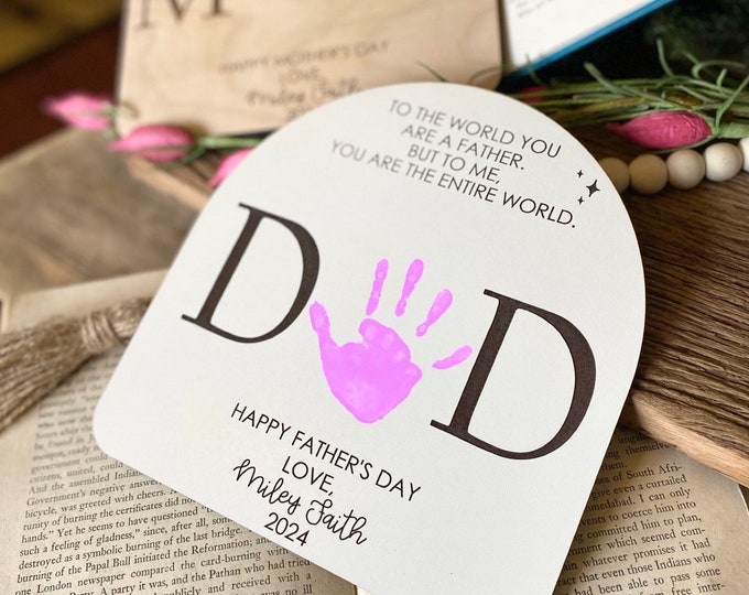 Fathers Day DIY Handprint Sign