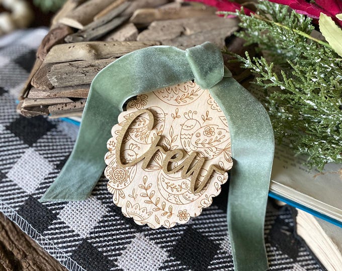 Ornament • Gift Tag • Stocking Tag • Memorial Keepsake