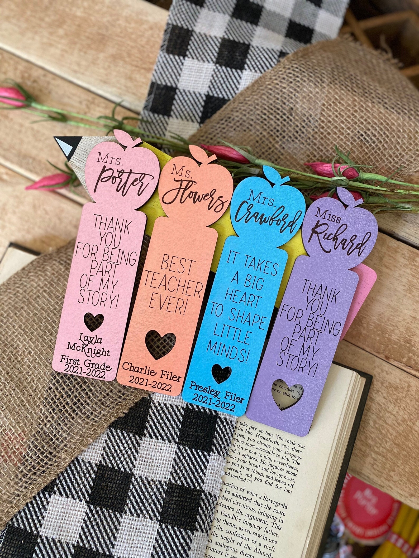 Teacher Bookmark Teacher Appreciation Gift Teacher Gift - Etsy