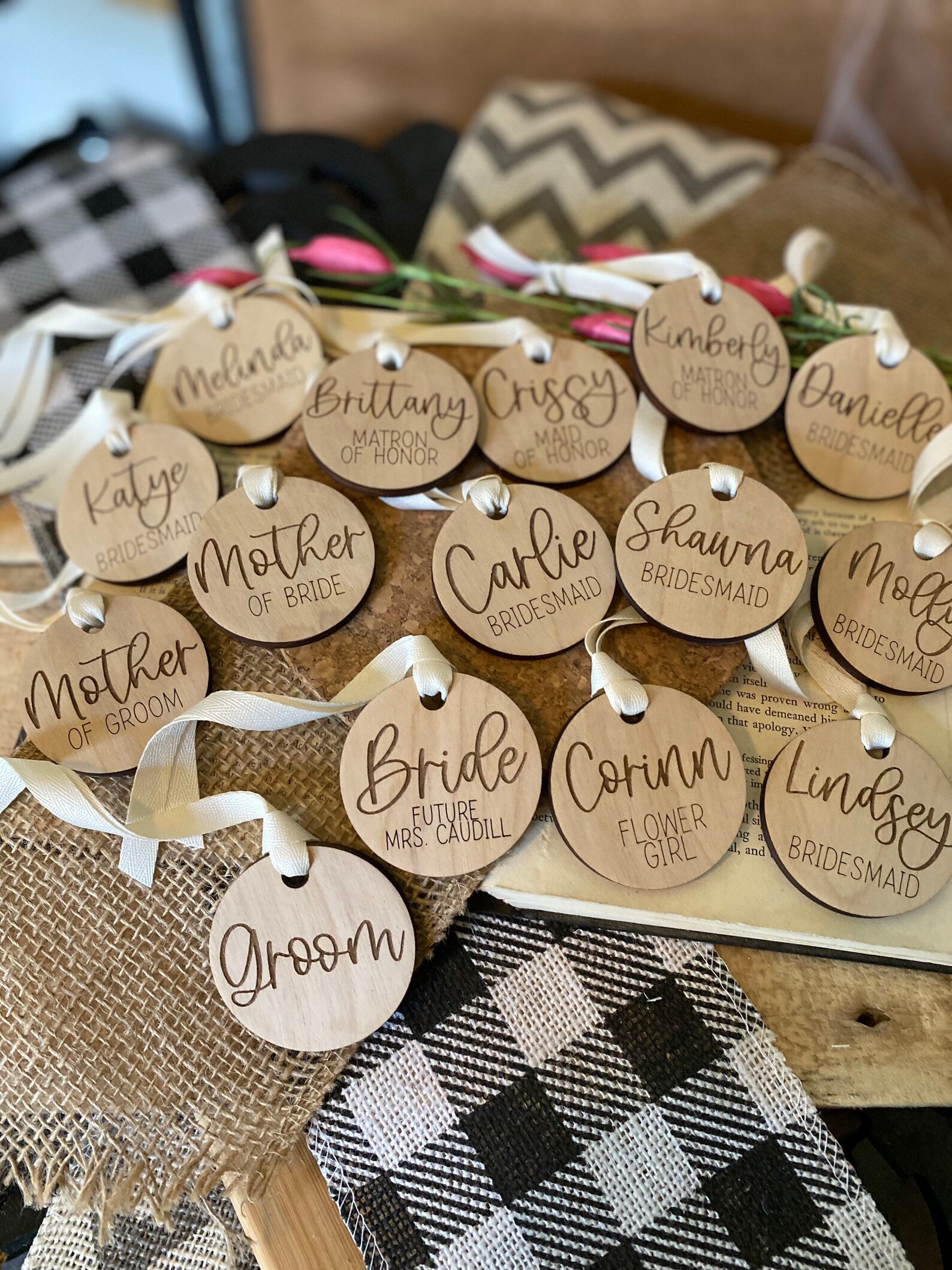 Bridal Hanger Tags Bridesmaid Gift Tags Personalized Hanger Etsy