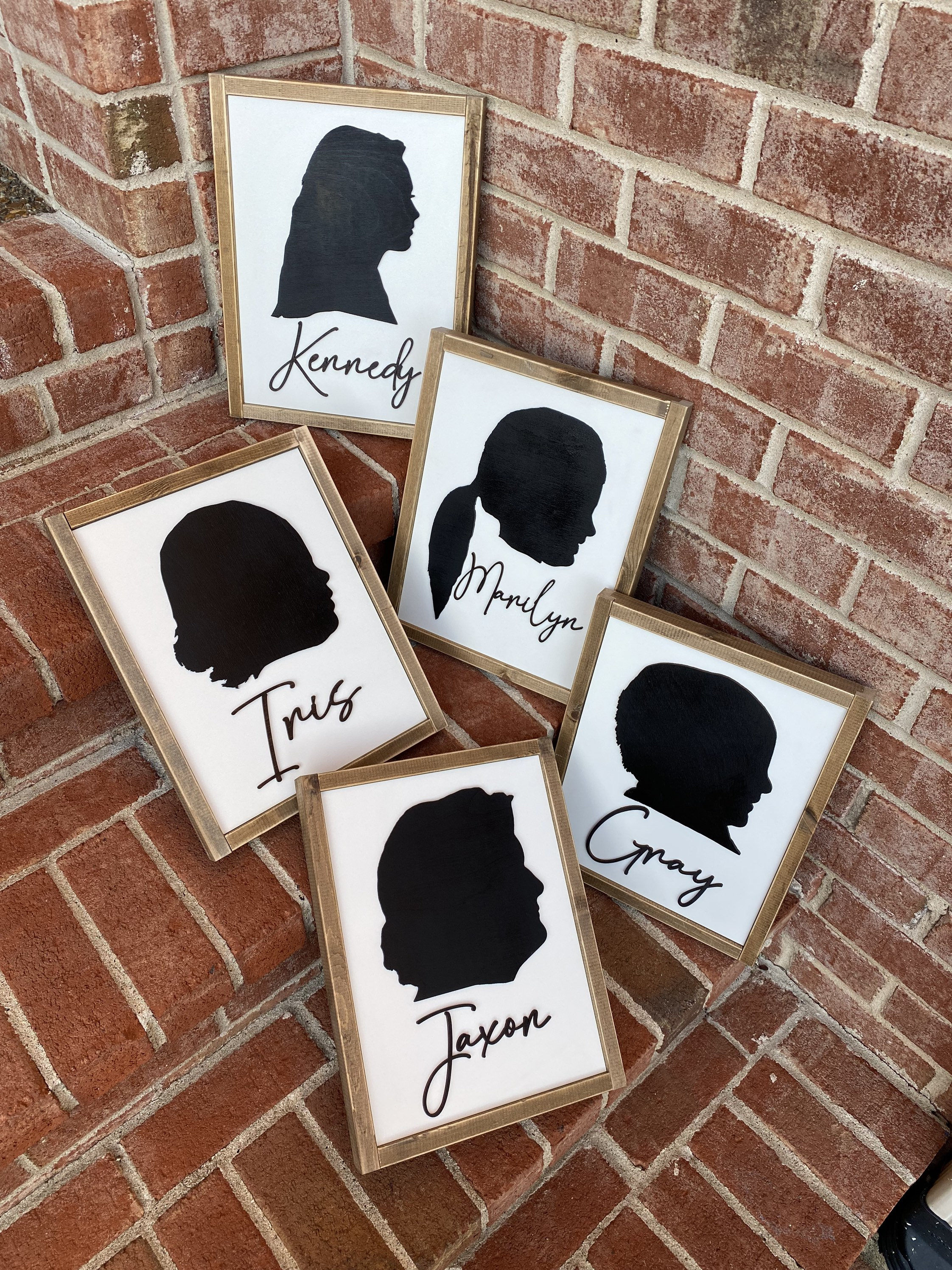 Silhouette Picture Frame Silhouette Picture Gift Etsy