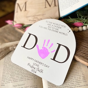 Mothers Day DIY Sign, Gift for Mom, Mothers Day Gift, Personalized Mothers Day Gift, New Mom Gift, Baby Handprint Sign
