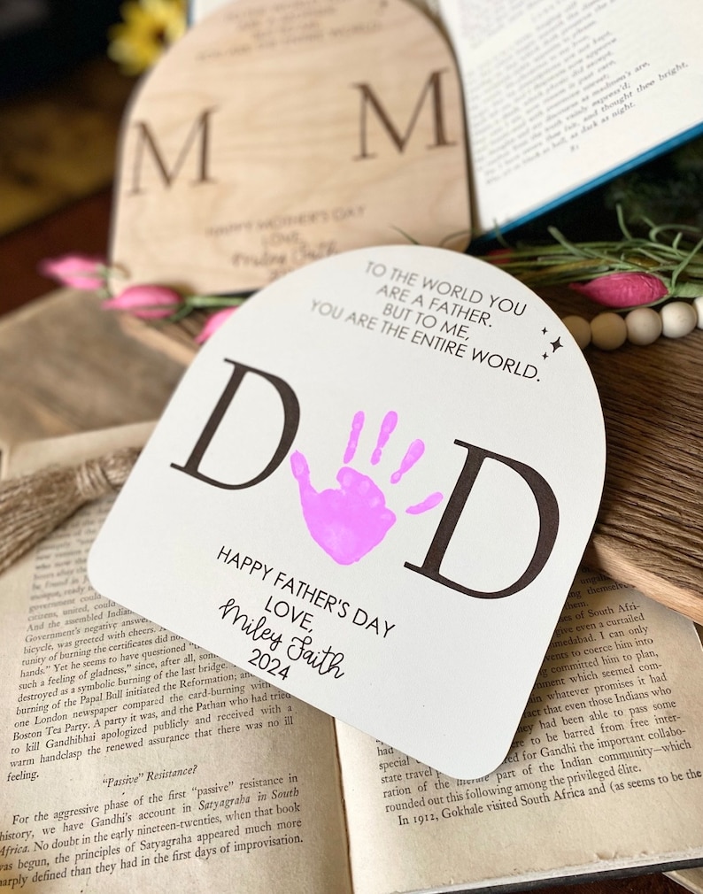 Mothers Day DIY Sign, Gift for Mom, Mothers Day Gift, Personalized Mothers Day Gift, New Mom Gift, Baby Handprint Sign