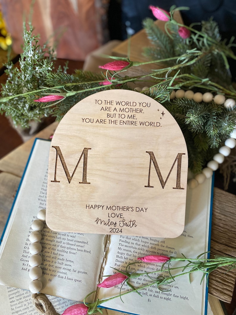 Mothers Day DIY Sign, Gift for Mom, Mothers Day Gift, Personalized Mothers Day Gift, New Mom Gift, Baby Handprint Sign
