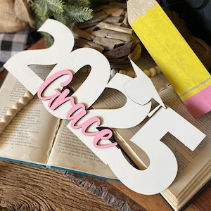 2025 Grad Sign, Graduation Gifts For Her Grad Name Sign 2025 2026 Graduation Decorations Custom Kid Name Sign For Graduation Gift For Him