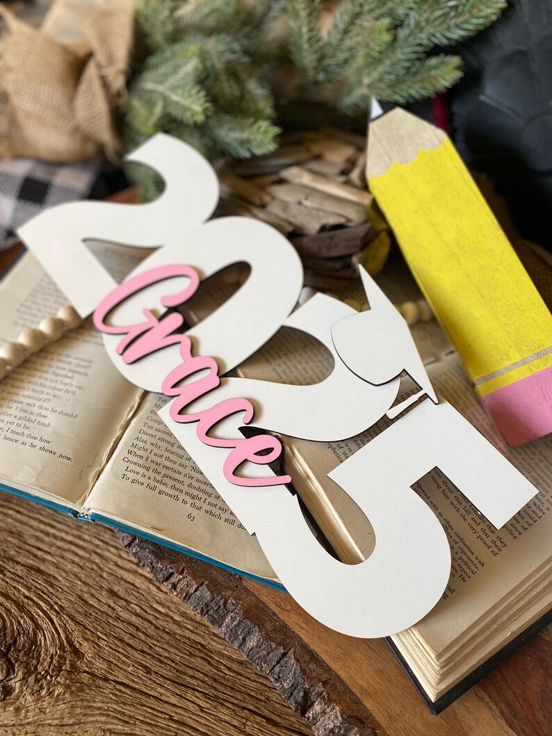 2025 Grad Sign, Graduation Gifts For Her Grad Name Sign 2025 2026 Graduation Decorations Custom Kid Name Sign For Graduation Gift For Him