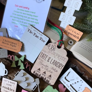 Elf Activity Kit, Elf Christmas Tag, Elf Props, Elf Games, Gift from Elf, Elf Ornament, Personalized Elf Gift, Elf Ideas