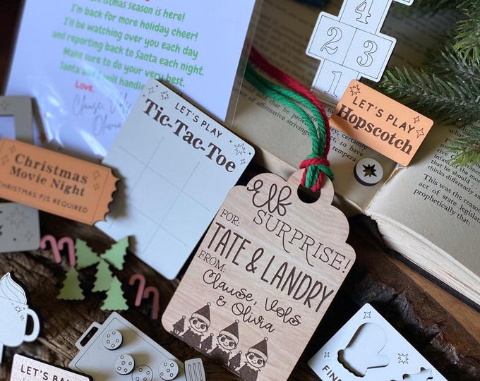 Elf Christmas Tag + Elf Props