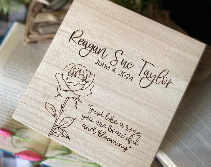 Wood Keepsake Gift Box