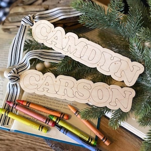 Personalized Color Me Name Bookmark, DIY Name Bookmark, Kids Bookmark DIY, Back To School Bookmark, Student Appreciation Gift, Gift for Kids