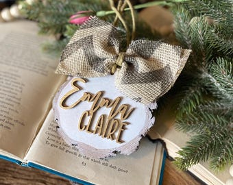 Personalized Name Gift Tag • Ornament • Stocking Tag