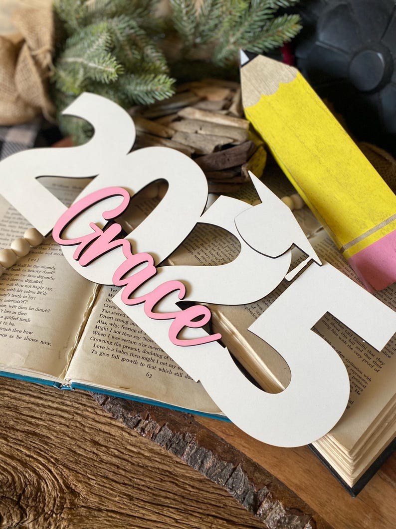2025 Grad Sign, Graduation Gifts For Her Grad Name Sign 2025 2026 Graduation Decorations Custom Kid Name Sign For Graduation Gift For Him