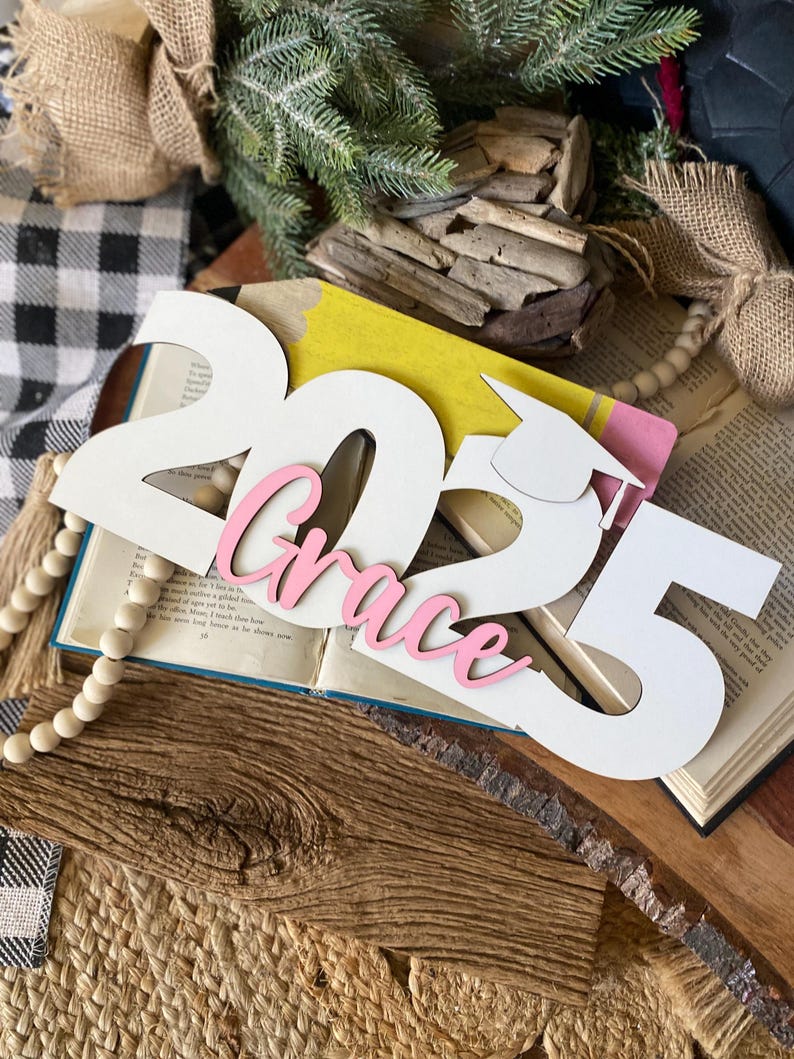 2025 Grad Sign, Graduation Gifts For Her Grad Name Sign 2025 2026 Graduation Decorations Custom Kid Name Sign For Graduation Gift For Him