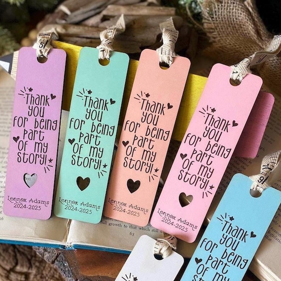 3 Piece Teacher Appreciation Bookmark Set - Stainless Steel Thank You Gift For Graduation, Retirement, Birthday