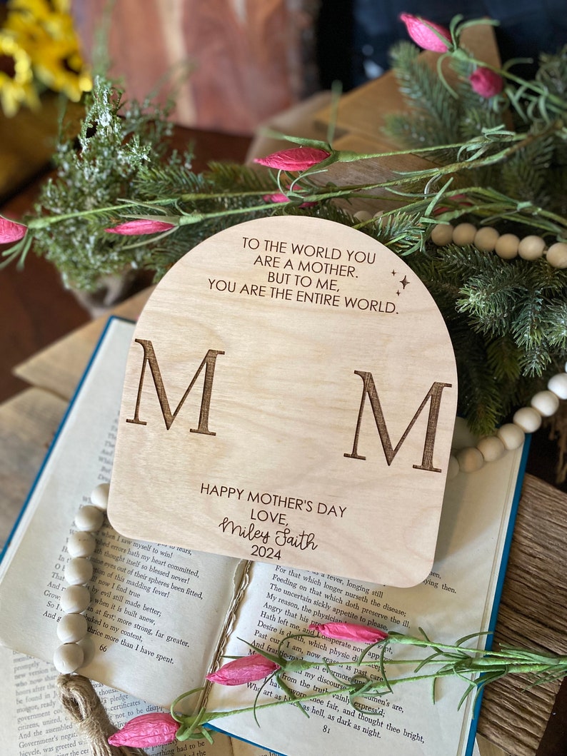 Mothers Day DIY Sign, Gift for Mom, Mothers Day Gift, Personalized Mothers Day Gift, New Mom Gift, Baby Handprint Sign