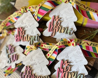 Teacher Stocking + Gift Tag + Ornament