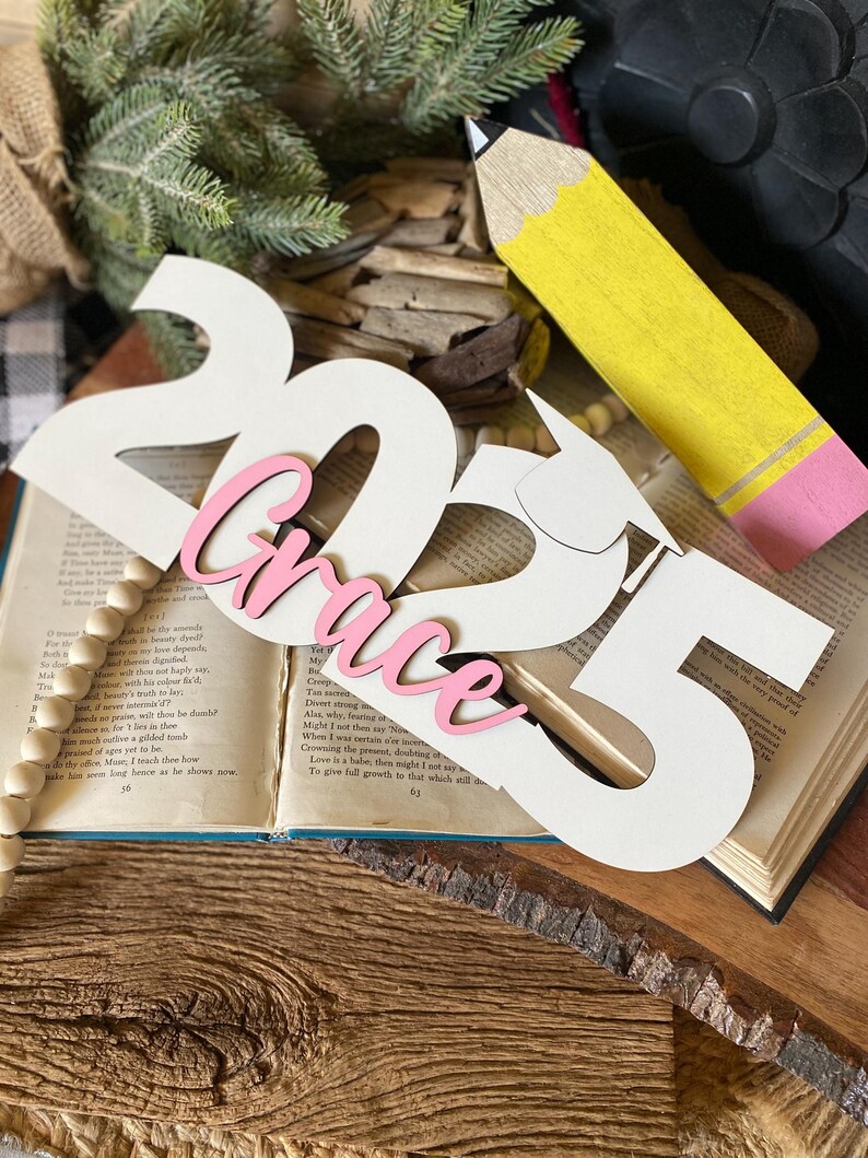 2025 Grad Sign, Graduation Gifts For Her Grad Name Sign 2025 2026 Graduation Decorations Custom Kid Name Sign For Graduation Gift For Him