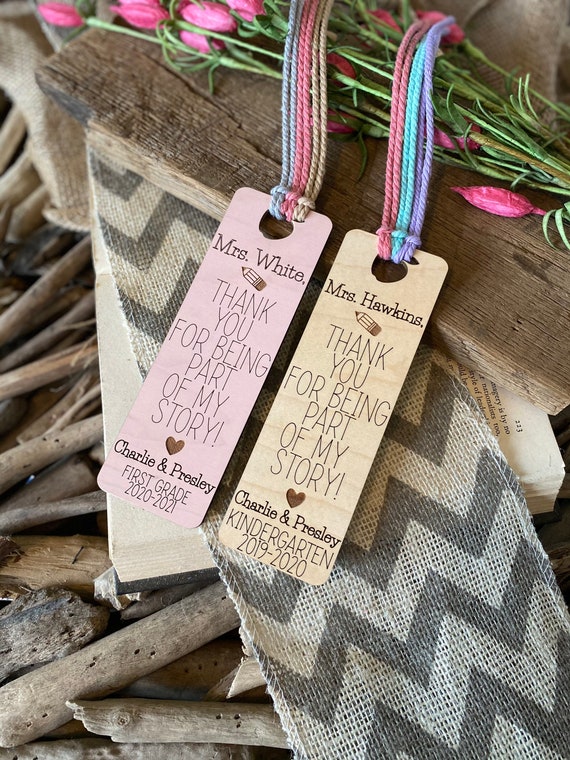 Teacher Gift Gift for Teachers Personalized Bookmark Thank | Etsy